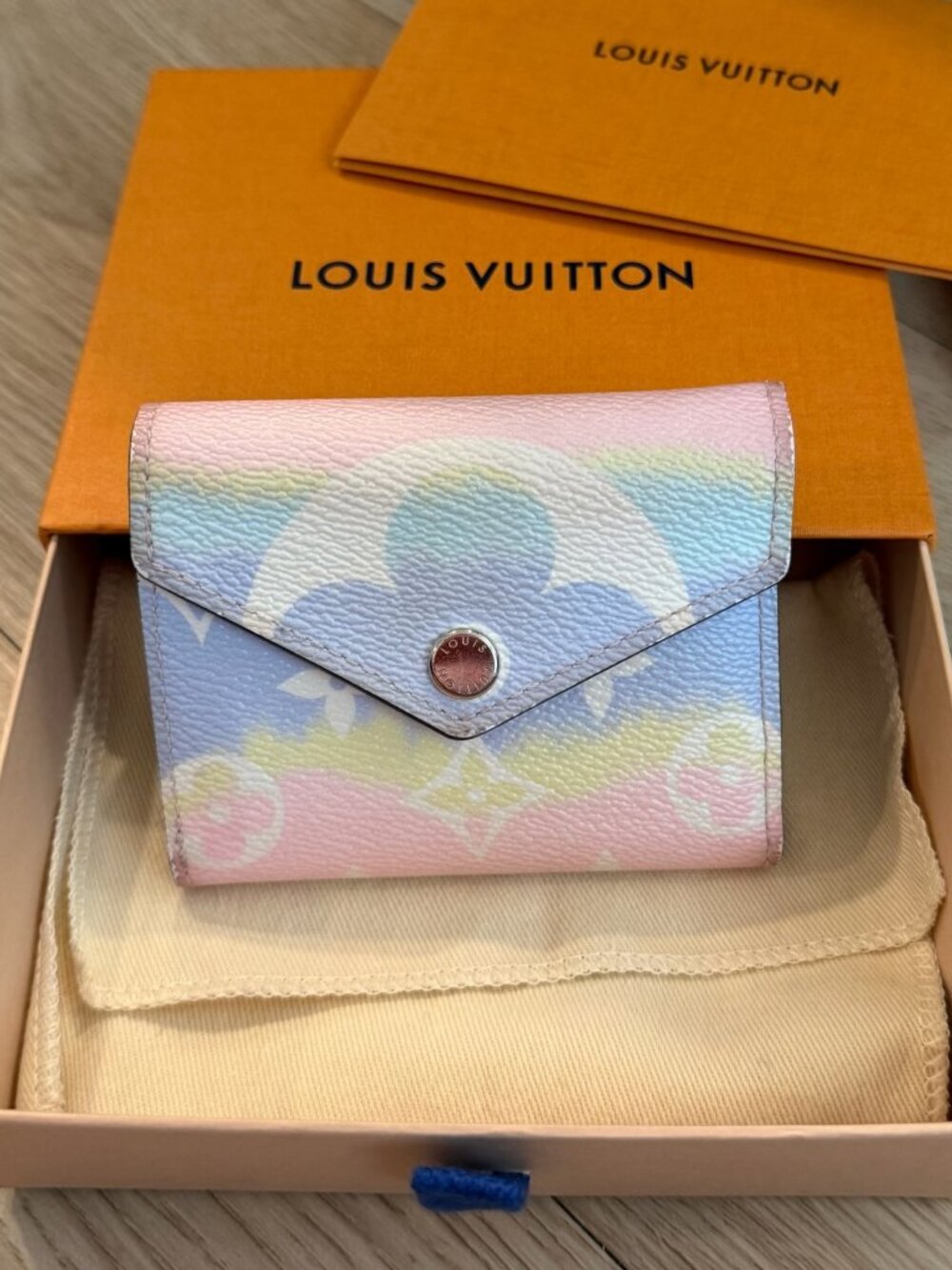 Louis Vuitton Escale Pastel Watercolor Wallet- w/ COA + Box + Dustbag